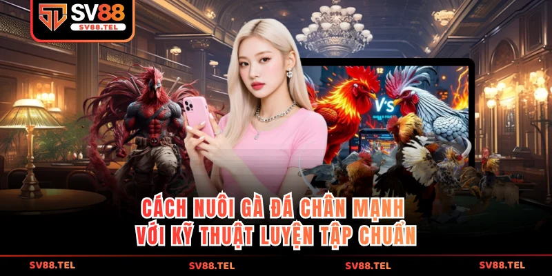 Cách nuôi gà đá chân mạnh với kỹ thuật luyện tập chuẩn
